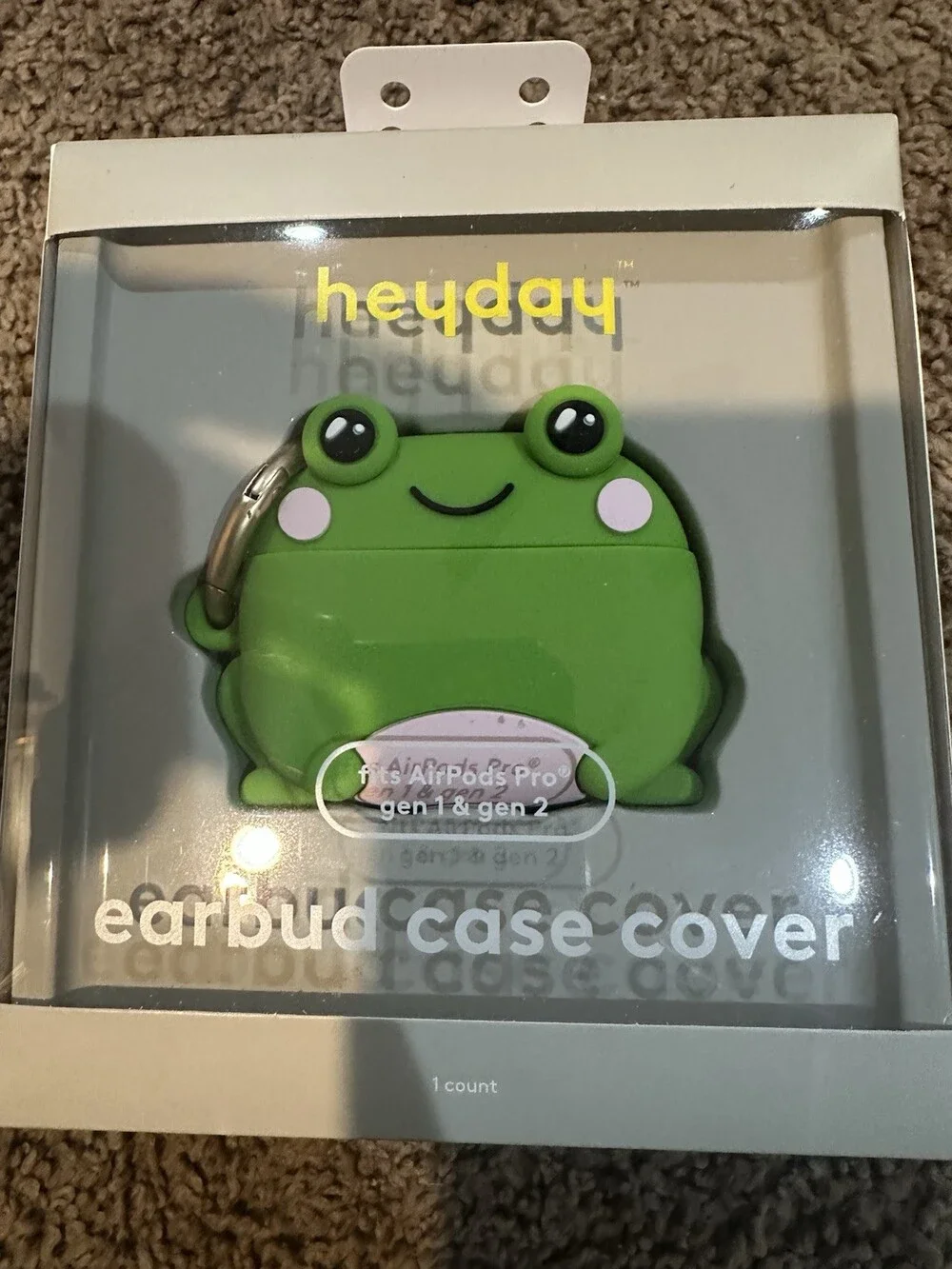 eyday Green Frog AirPods Pro Case Cover Cute Silicone Gen 1 & 2 NIB